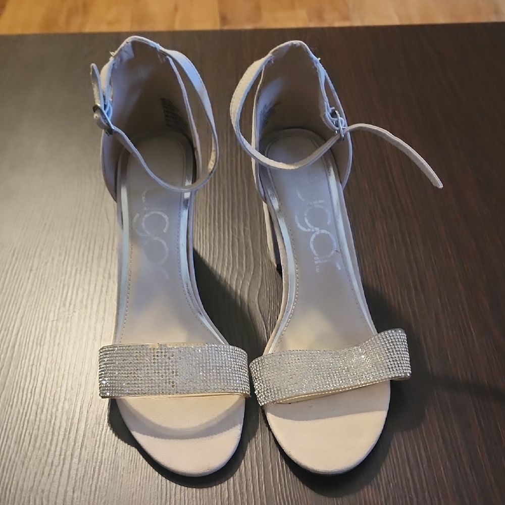 Sugar Women's Glittering Silver Heels